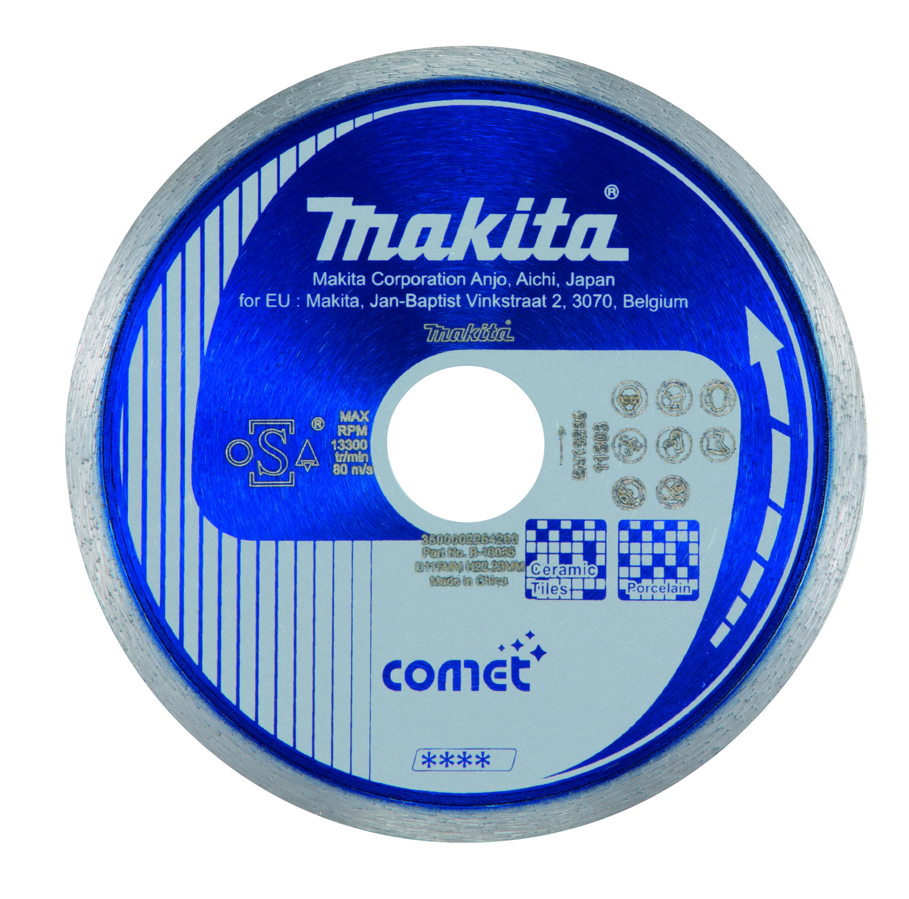 Makita B-13085 diamantový kotouč Comet Continuous 115x22,23mm